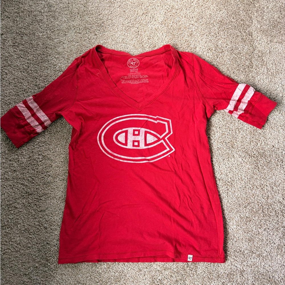 *Donating 5/30* 47 Red and White Logo Women's Tee